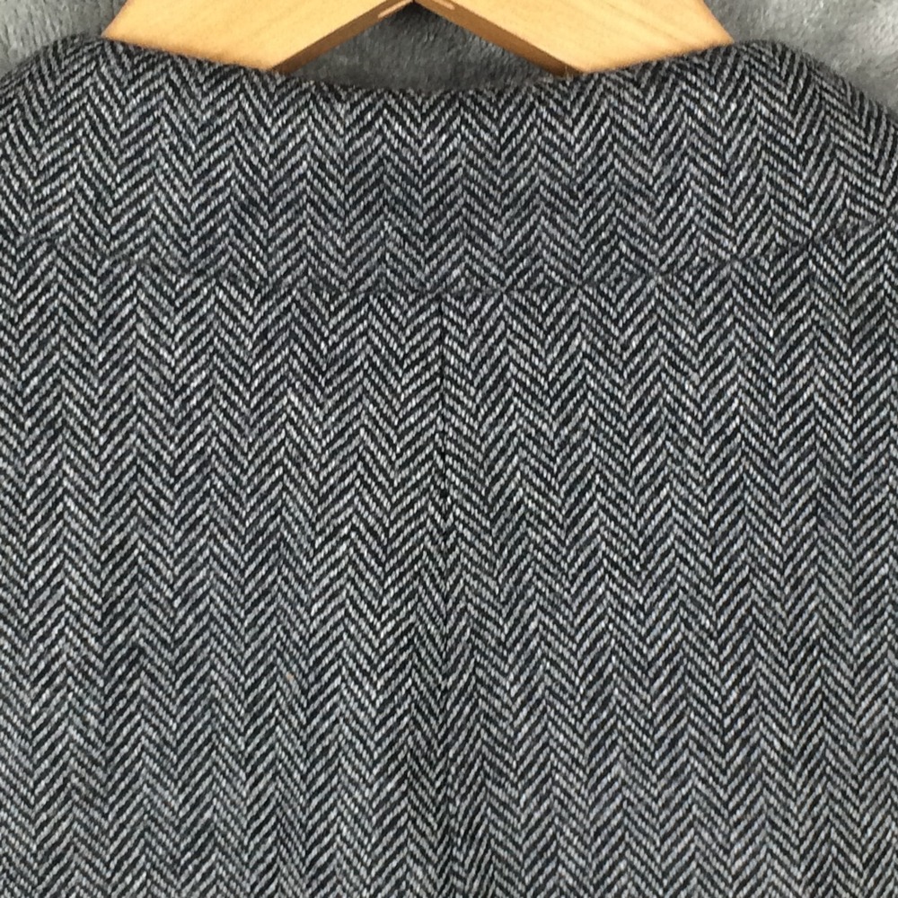 Loro Piana Sport Coat Blazer Mens Wool Cashmere Herringbone Grey 46 S - Picture 8 of 16